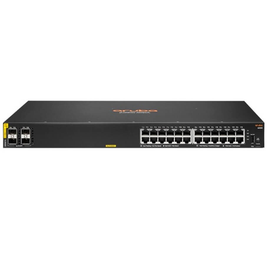 HPE Aruba 6000 24G Class4 PoE 4SFP 370W Switch R8N87A